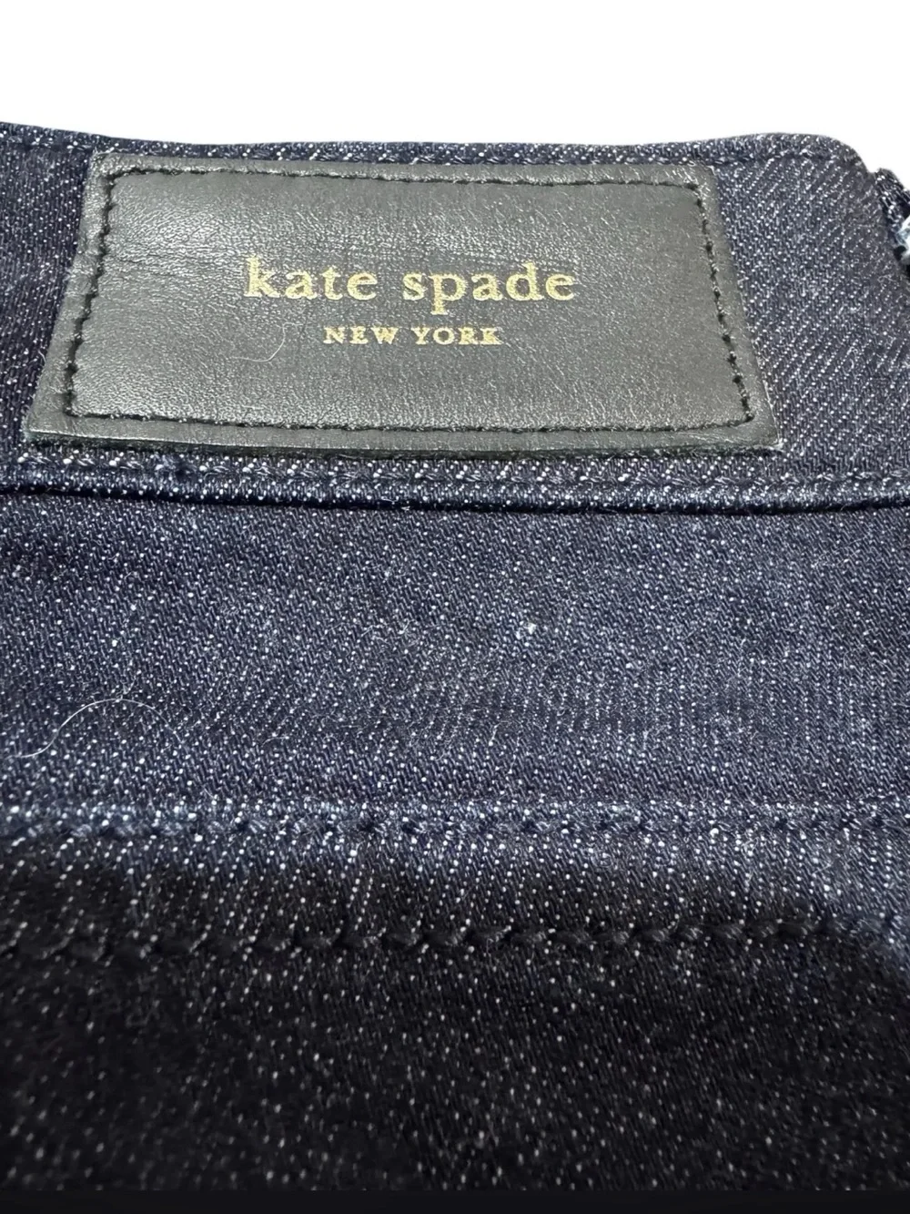 Kate Spade Broome Street Dark Wash Jeans Rose Kick Flare Cropped‎ 30x24